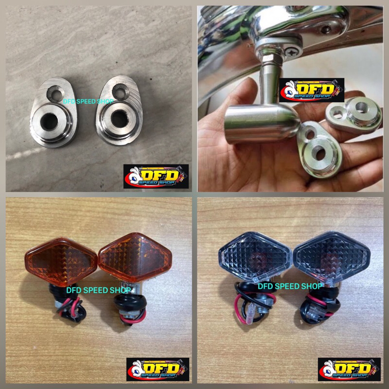 Manisan Riting Belakang CB set lampu sen riting diamon