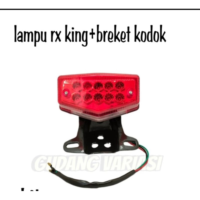 ( PROMO ) LAMPU BELAKANG RX KING / LAMPU STOP BELAKANG MOTOR YAMAHA RX KING BONUS BREKET