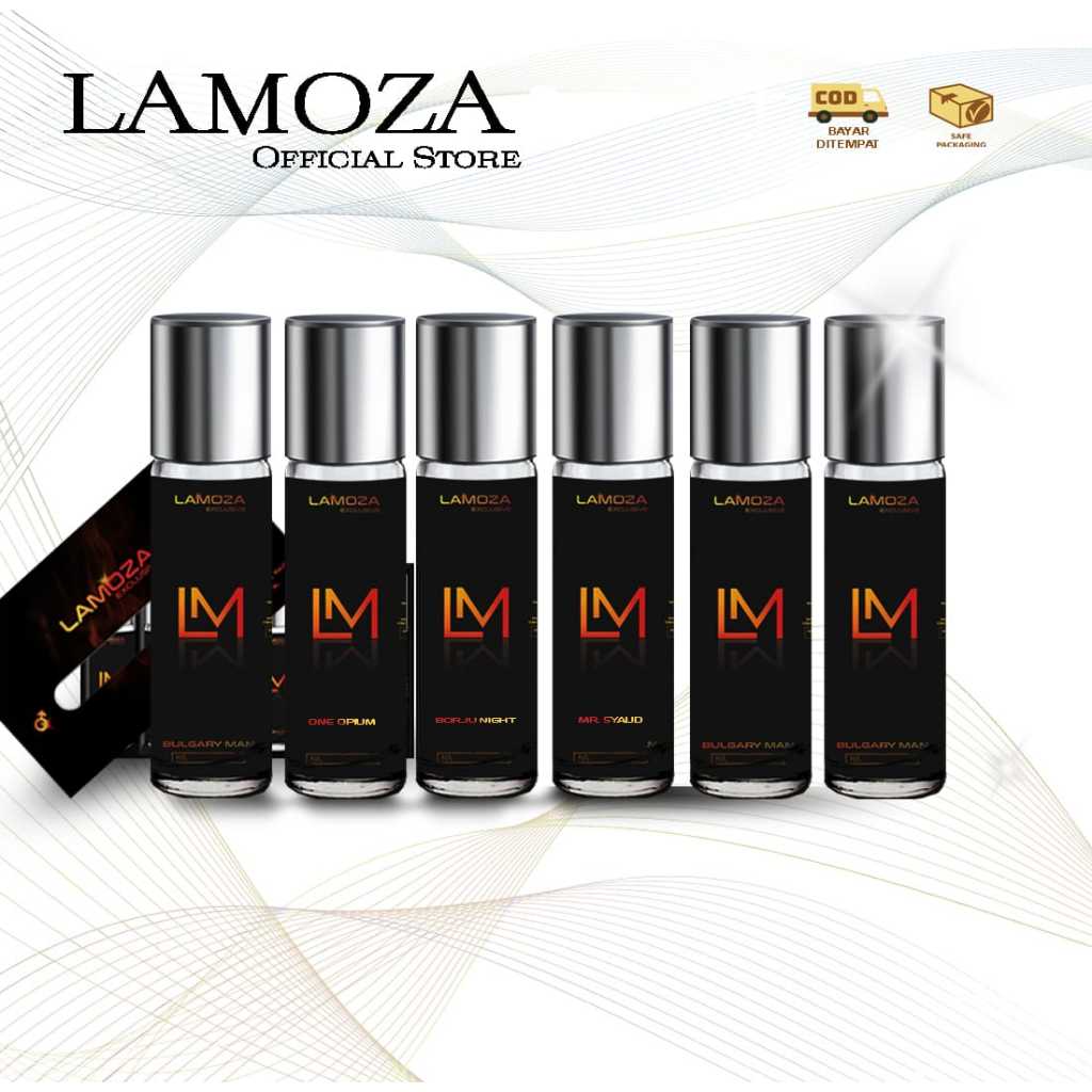 LAMOZA Exclusive Male Satu Box isi 6 botol Eau De Toilette 30 Ml