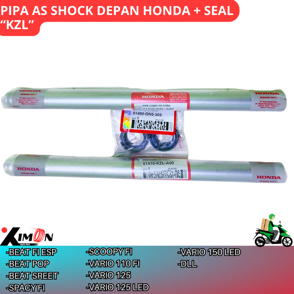 AS SHOCK DEPAN BEAT FI SCOOPY FI VARIO 125 VARIO 150 BEAT POP STREET VARIO FI HONDA KZL 1 SET 2PCS+S