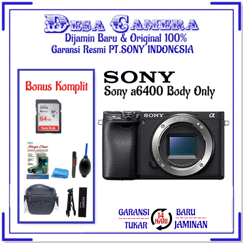 Sony A6400 Body Only - Sony Alpha a6400 BO