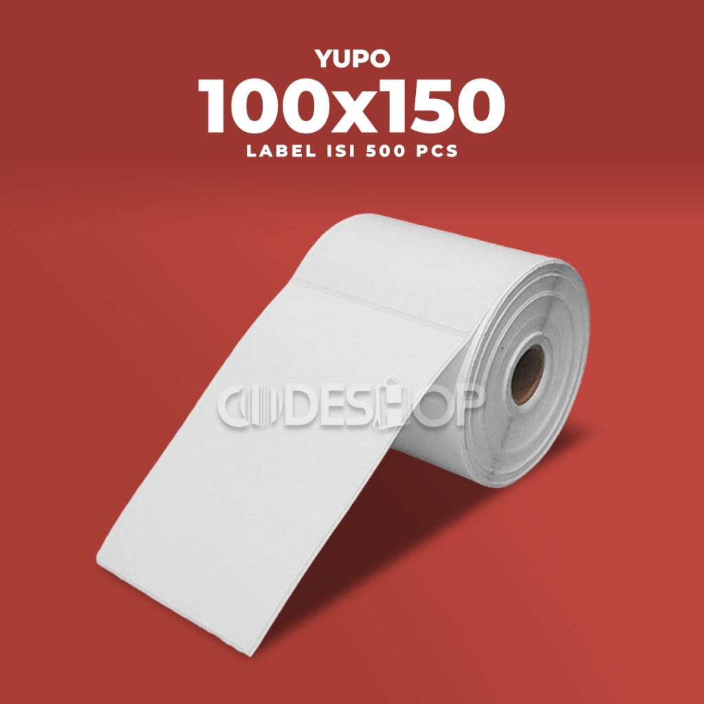 

Label Stiker A6 Yupo 100x150mm 100x150 Sticker Barcode 100 x 150 mm isi 500 Pcs