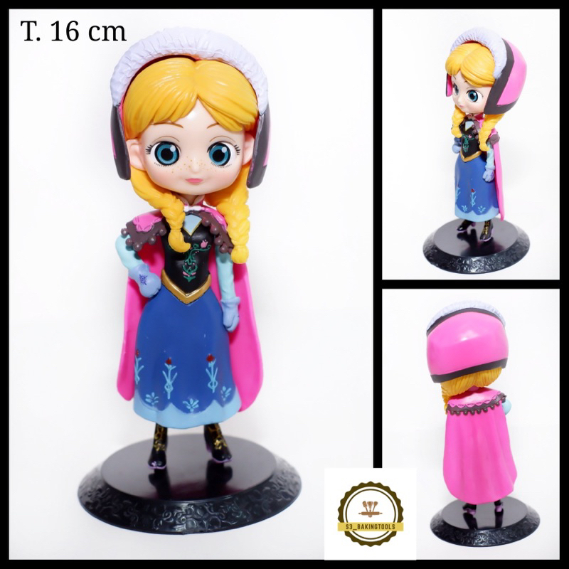Action figure anna frozen cake topper mainan hiasan kue