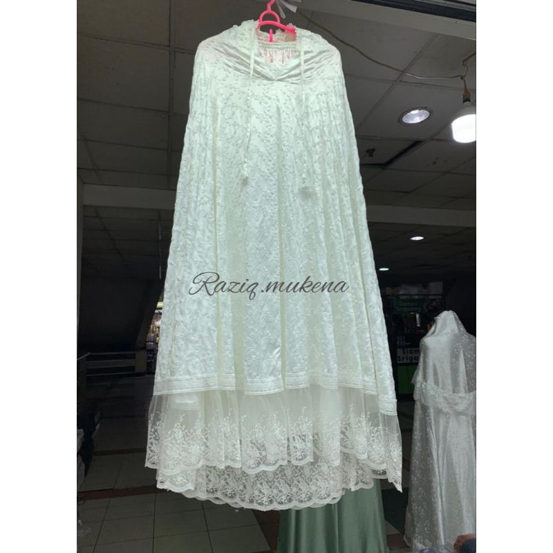 MUKENA DEWASA SUTRA PARIS TILLE PREMIUM MUKENA MEWAH SUTRA REMPEL RENDA TILLE ORIGINAL