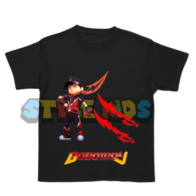 (BISA COD) Kaos Anak Laki laki Perempuan Logo Boboiboy T-shirt Anak Laki laki Perempuan Logo Boboibo