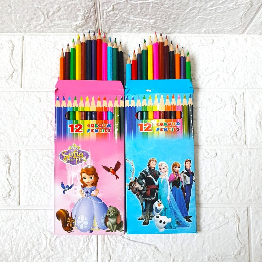 

Pensil Warna 12 W Panjang Fancy Karakter/ Colour Pencil