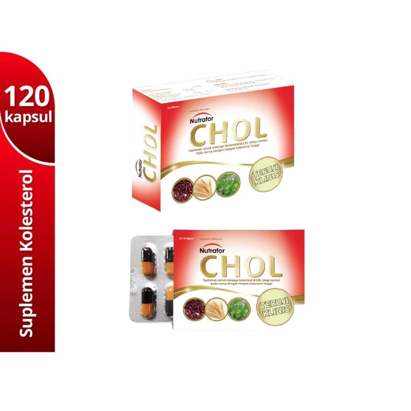 NUTRAFOR CHOL/OBAT HERBAL KOLESTEROL/TRIGISERIDA/LEMAK DALAM DARAH