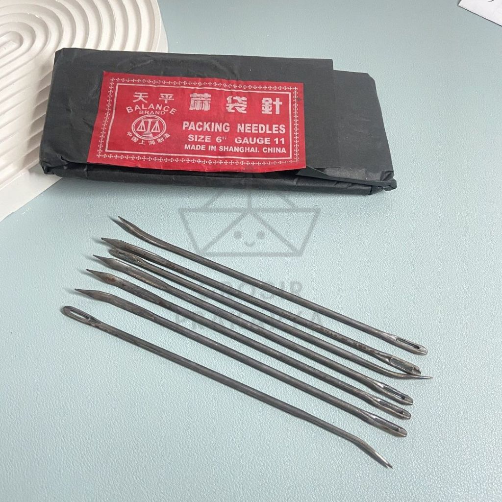 1 PACK isi 25 Pcs Jarum Goni Two Balance 15cm Karung Jahit Tangan Serbaguna Praktis Ukuran Besar Dom