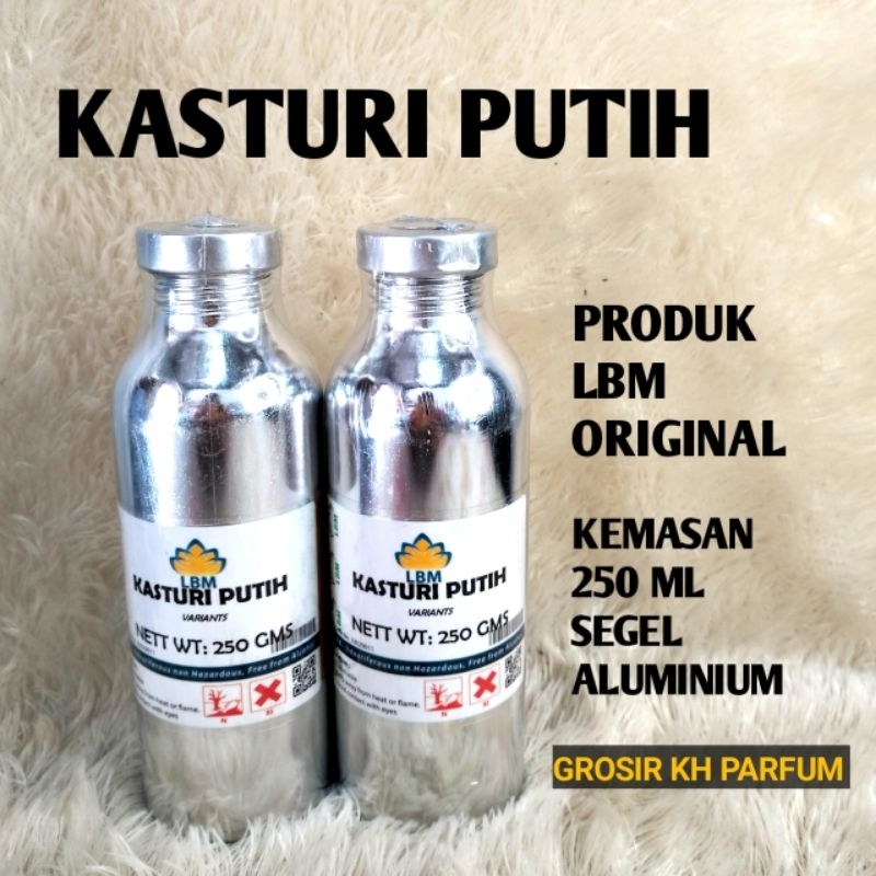 BIBIT PARFUM KASTURI PUTIH 250ML SEGEL PABRIK