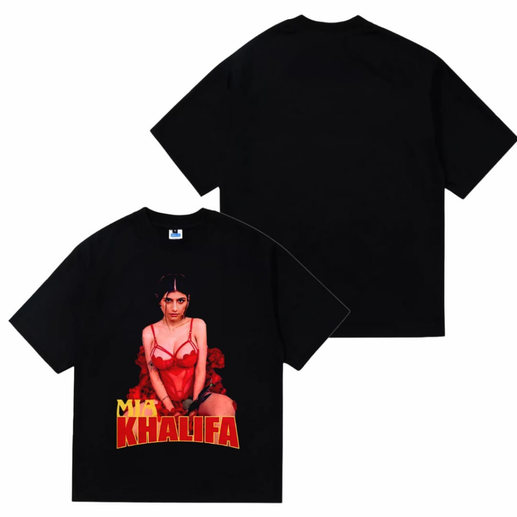 Baju Kaos Premium MIA KHALIFA Aesthetic Vintage Tshirt Unisex
