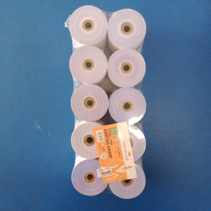 

Kertas cashier 75X65 2PLY PAPERLINE /10 Roll