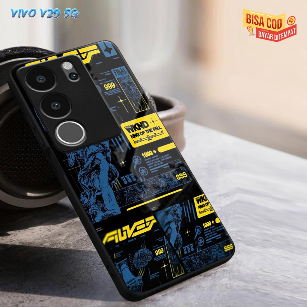 (CC211)CASING GLASS VIVO V29 5G CASING GLOSSY V29 5G CASE KACA VIVO V29 5G SOFTCASE VIVO V29 5G