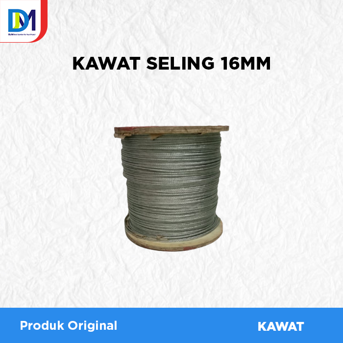 Kawat Seling 16mm Full Baja Hitam Produk Original