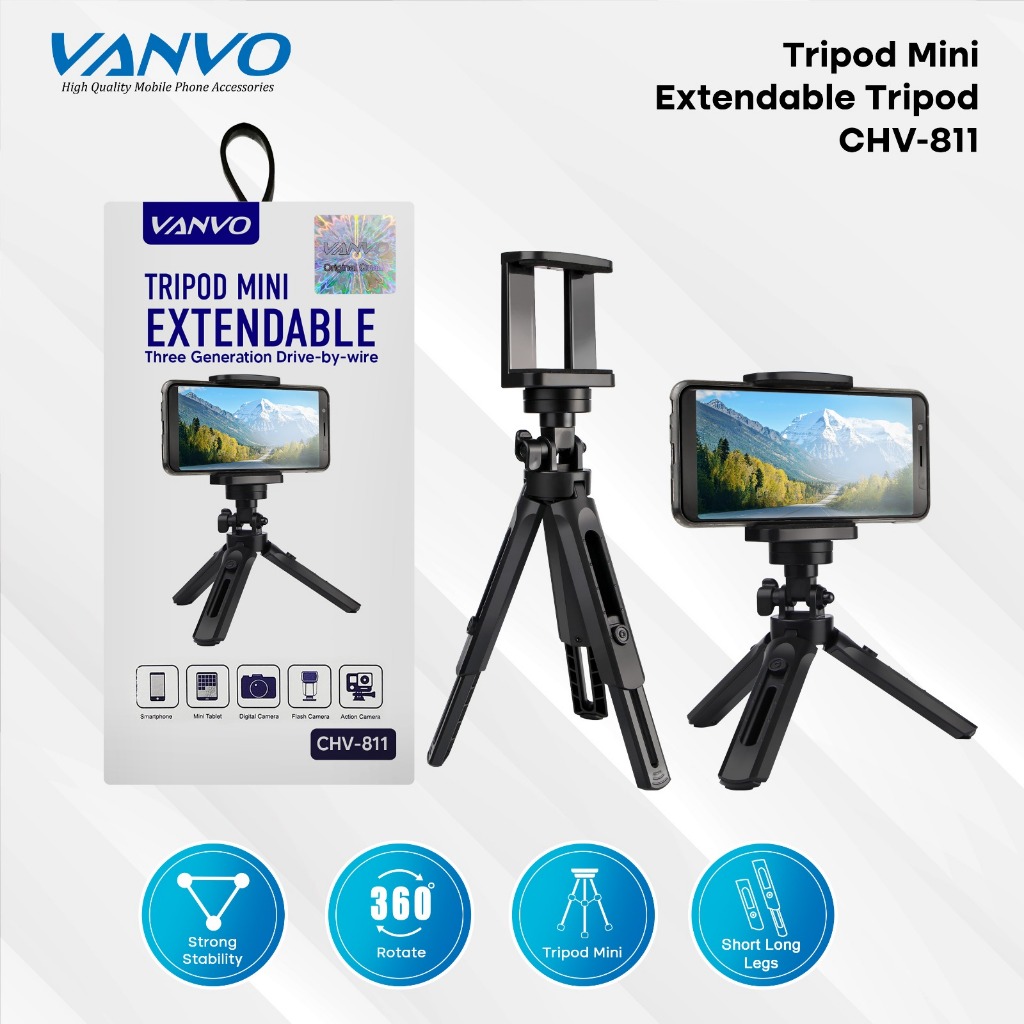 Tripod Mini Handphone Vanvo Tripod Mini Extendable Vanvo CHV-811