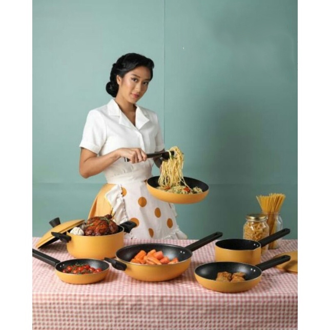 Panci SUPRA 9pcs Retro Collection / Panci SUPRA Renatta Moeloek Signature Set 9pcs