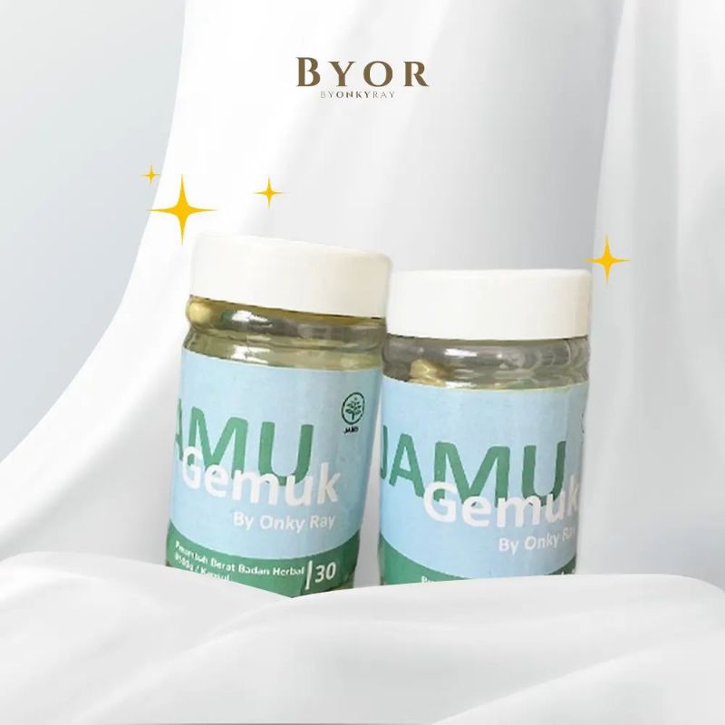 ( Paket 2 botol ) Jamu gemuk by Onky Ray | Djamu BYOR | WG product | Penggemuk Badan Alami