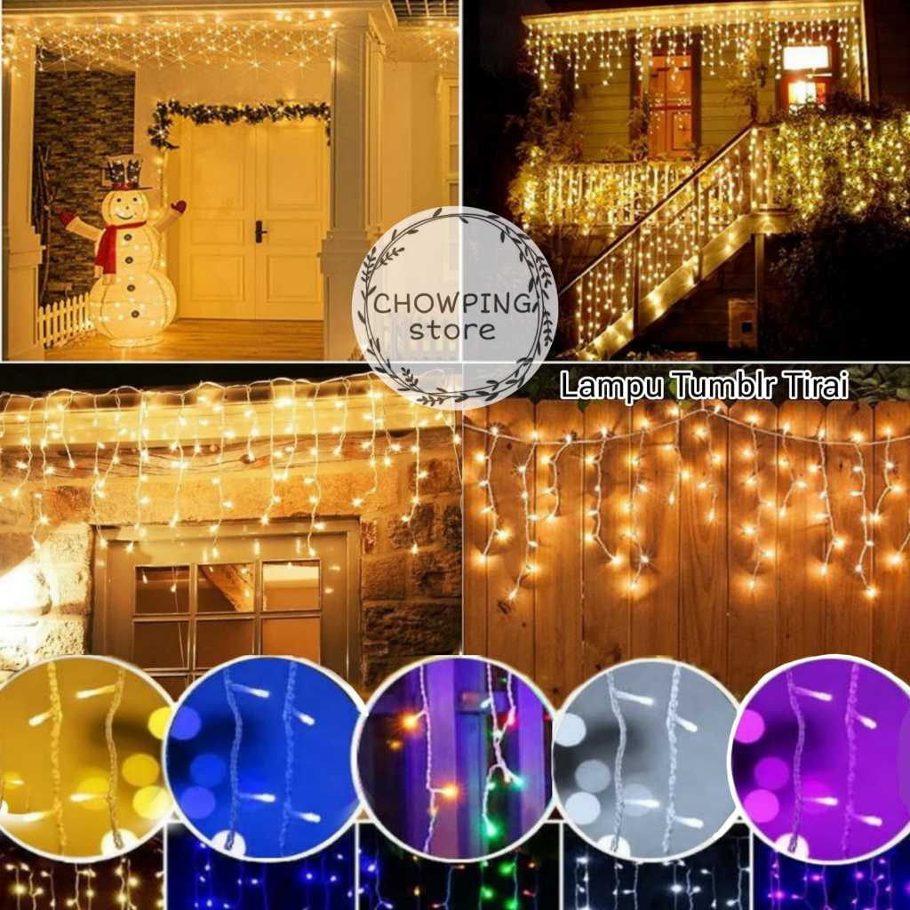 Tumblr Lamp Tirai / Lampu Tumblr Tirai Hias Dekorasi LED 3 Meter