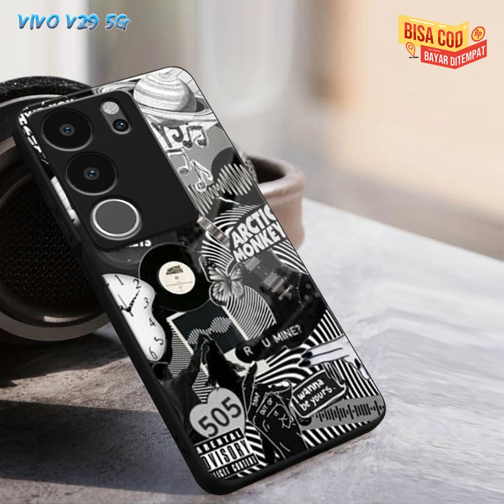 (CC223)CASING GLASS VIVO V29 5G CASING GLOSSY V29 5G CASE KACA VIVO V29 5G SOFTCASE VIVO V29 5G