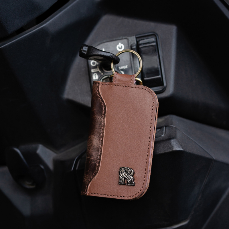 Gantungan Kunci Dompet Stnk Motor Mobil Kulit Asli Leather Keychain