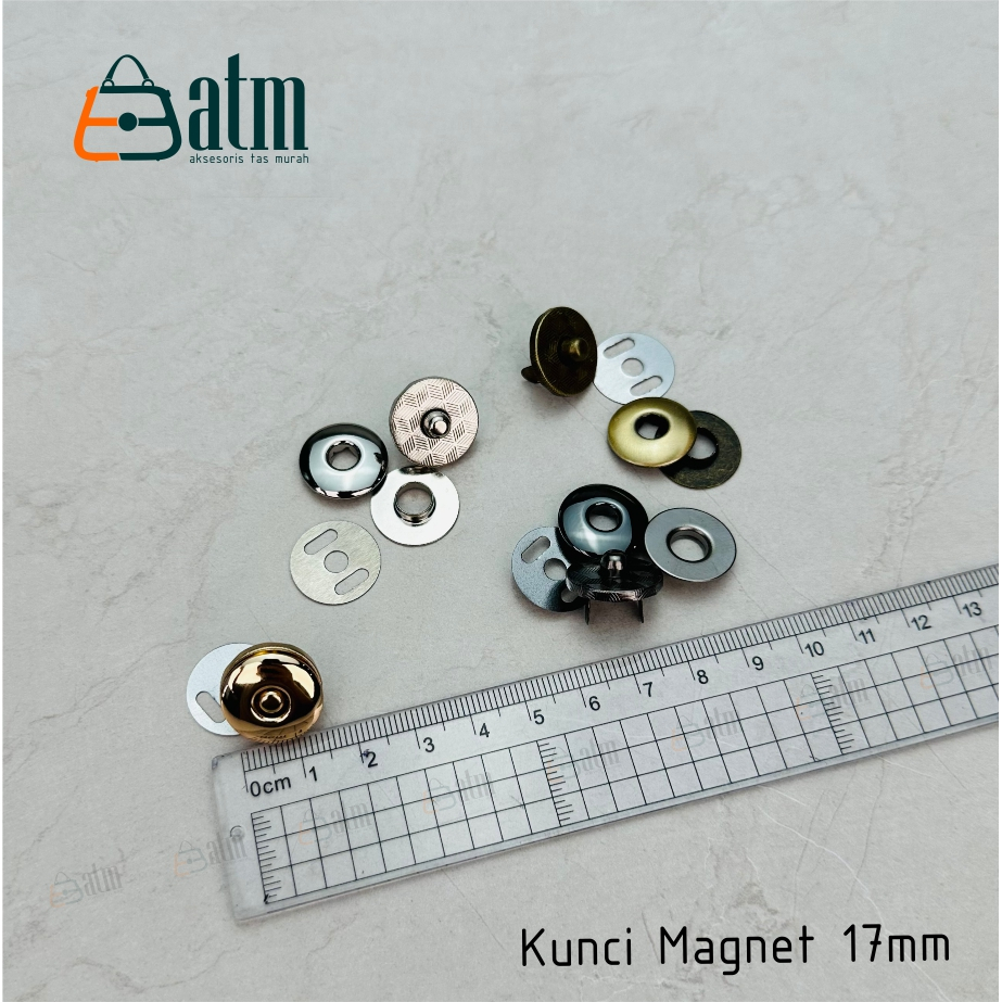 Kunci Magnet Tas Dompet 17mm