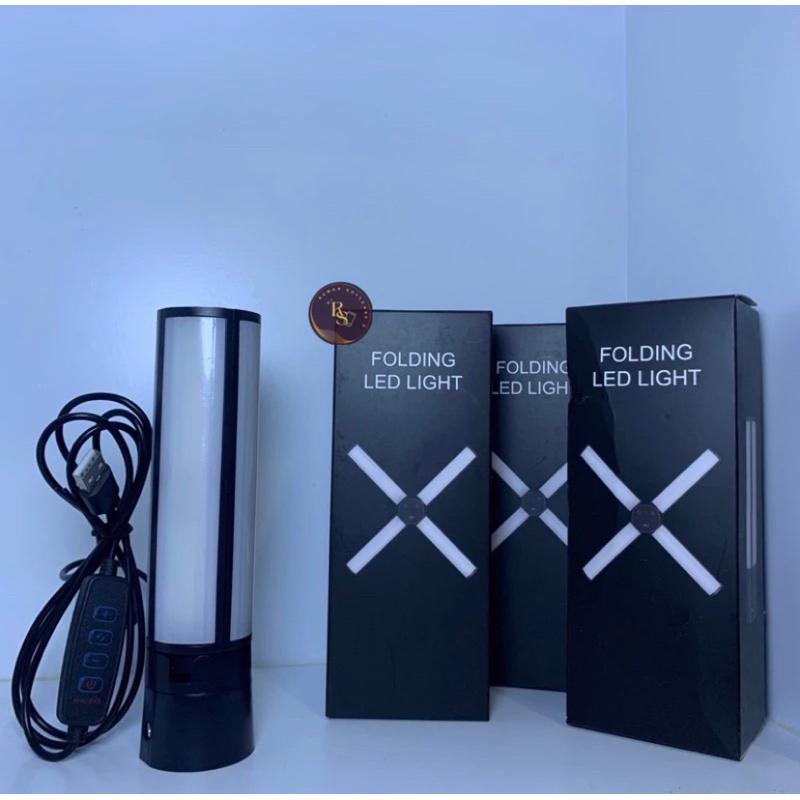 1 SET PAKET LAMPU LED MINI STARLIGHT + TRIPOD + HOLDER SET SUPER TERANG MAKE UP VLOG LAMPU RINGLIGHT