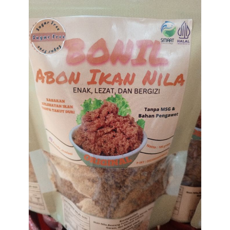 

Abon ikan nila Bonil Abon MPASI tanpa MSG Tanpa pengawet