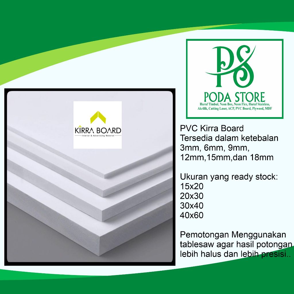 

PVC Board 12mm A5 A4 A3 A2