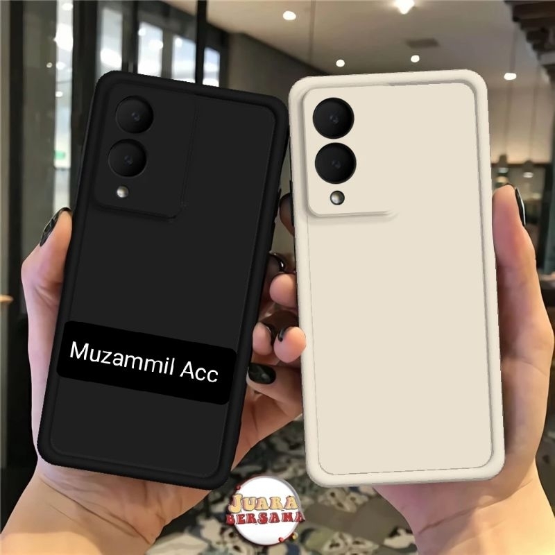 Soft Case Pro Camera Polos Vivo Y17s( Selicon Karet Casing Vivo Y17s 2023 )Casing Polos Bahan Tebal