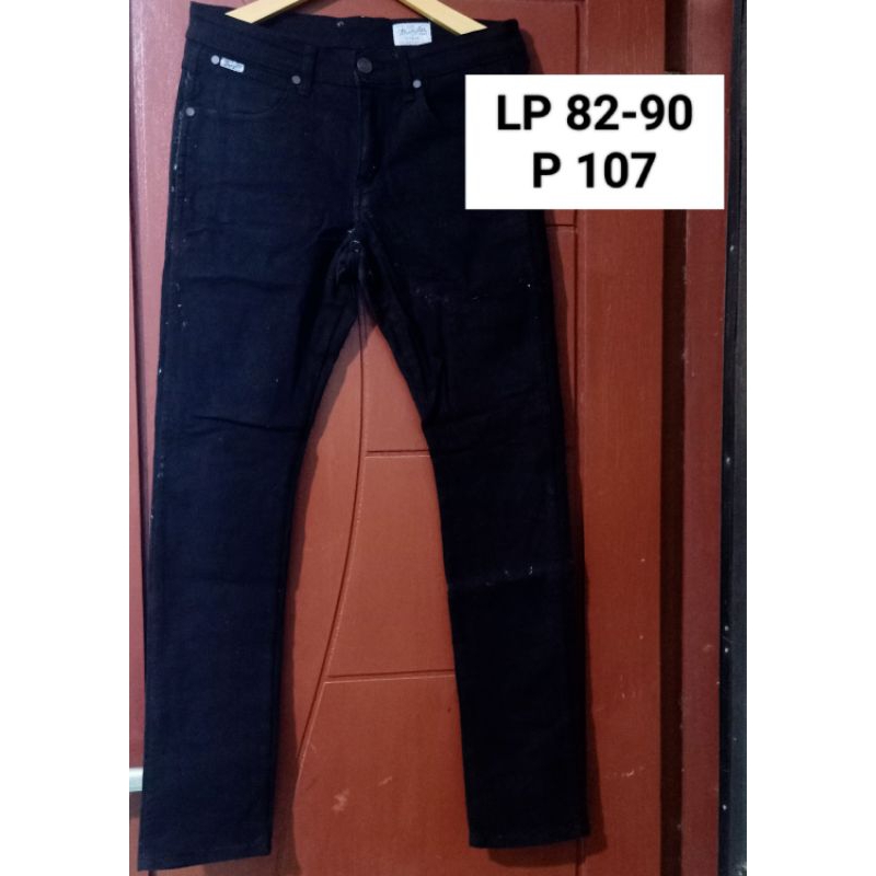 (PRELOVED) Celana Jeans Pria | Celana Jeans Hitam | Wrangler