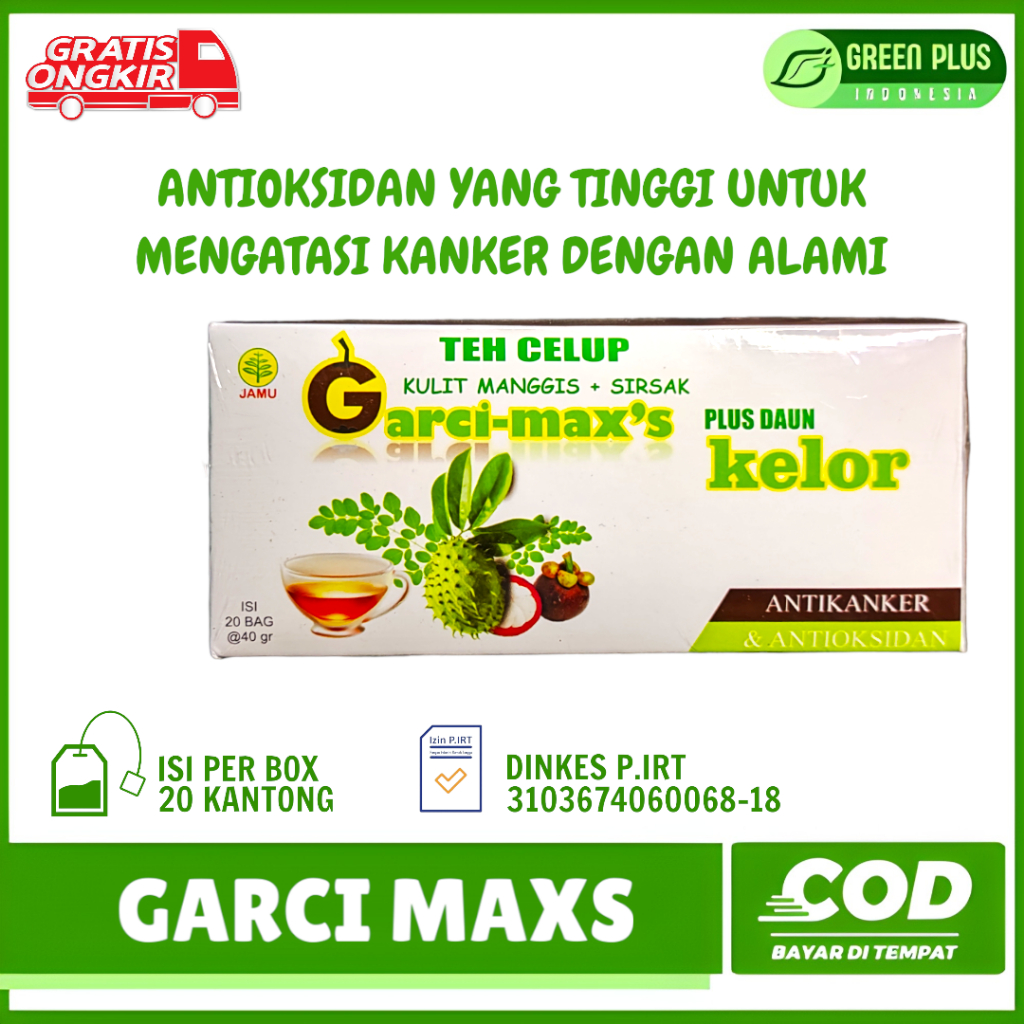 

Garcimax Teh Celup Untuk Mengatasi Kanker Dengan Cara Nikmat dan Alami Garcimax Dari Ekstrak Kulit Manggis dan Daun Sirsak Serta Daun Kelor