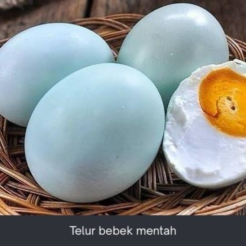 

telur bebek omega mentah