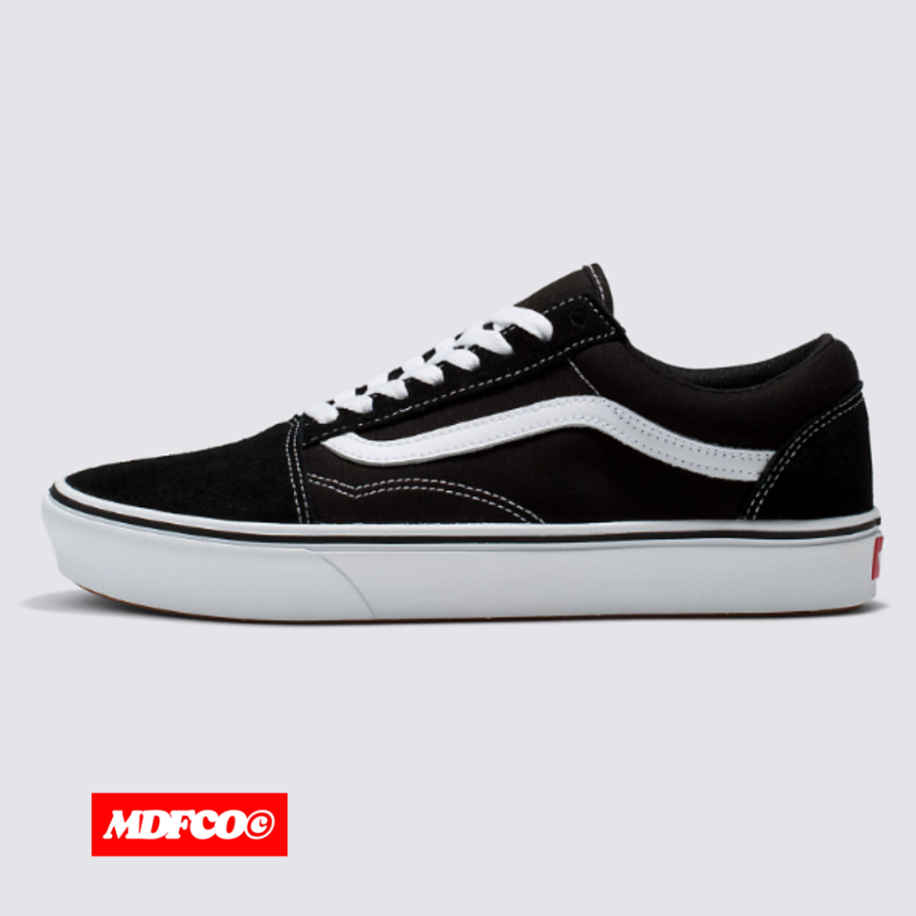 Vans Old Skool Comfycush | Black & White | Sepatu Sneakers | BNIB