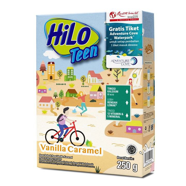 

Hilo Teen Susu Bubuk Hi-Calcium Vanila Caramel 250 gram