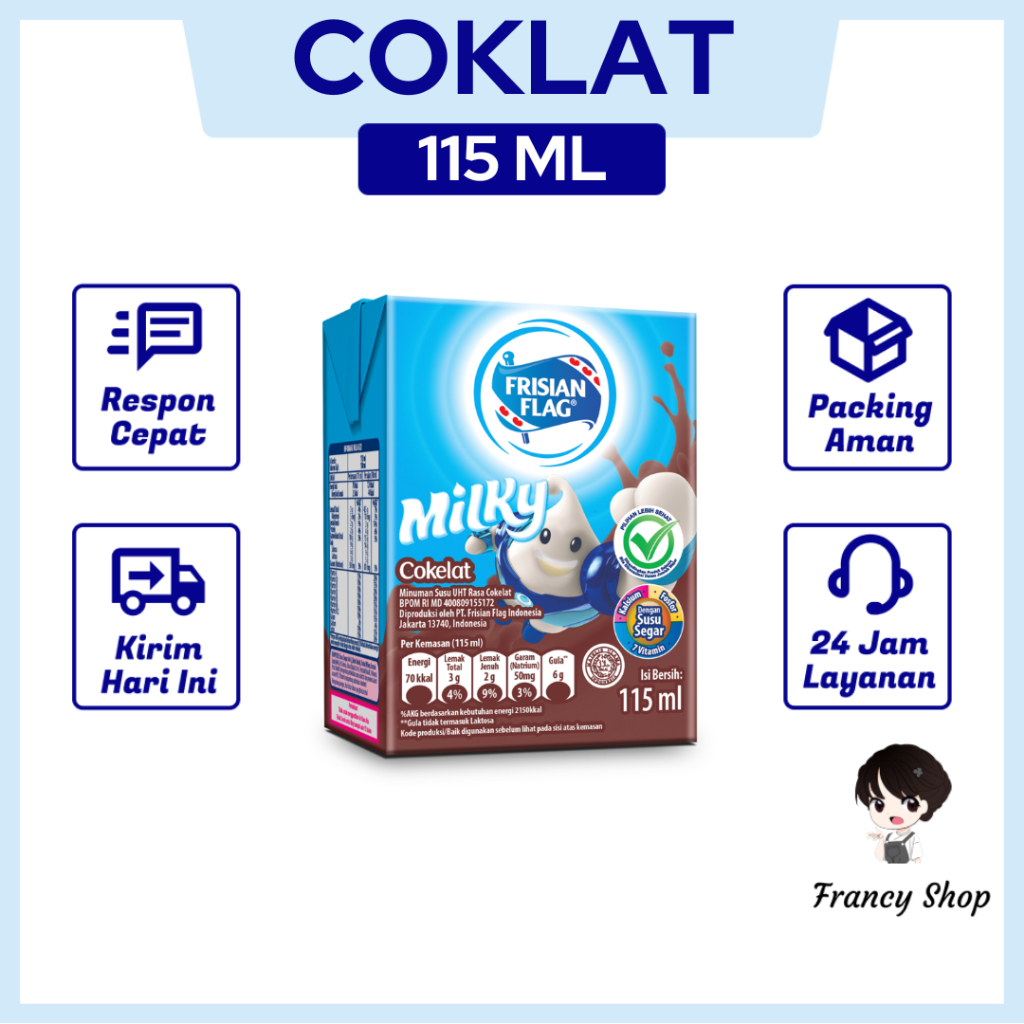 

Frisian Flag Susu UHT Milky Coklat 115 ml