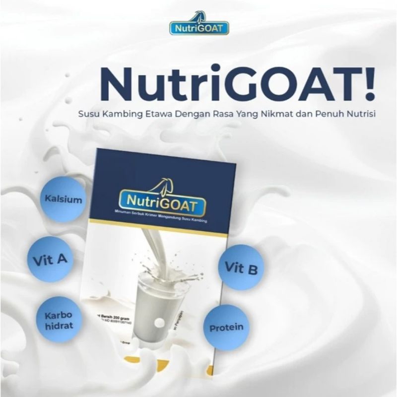 

Nutrigoat Susu Kambing Etawa 200 gram / Box (Rasa Original)