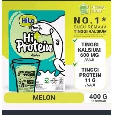 

HILO TEEN Hi Protein Melon, Berries Club, Strawberry Milkshake, Taro, Chocolate & Vanilla Caramel, Biscuit caramel 500gr Original 400g