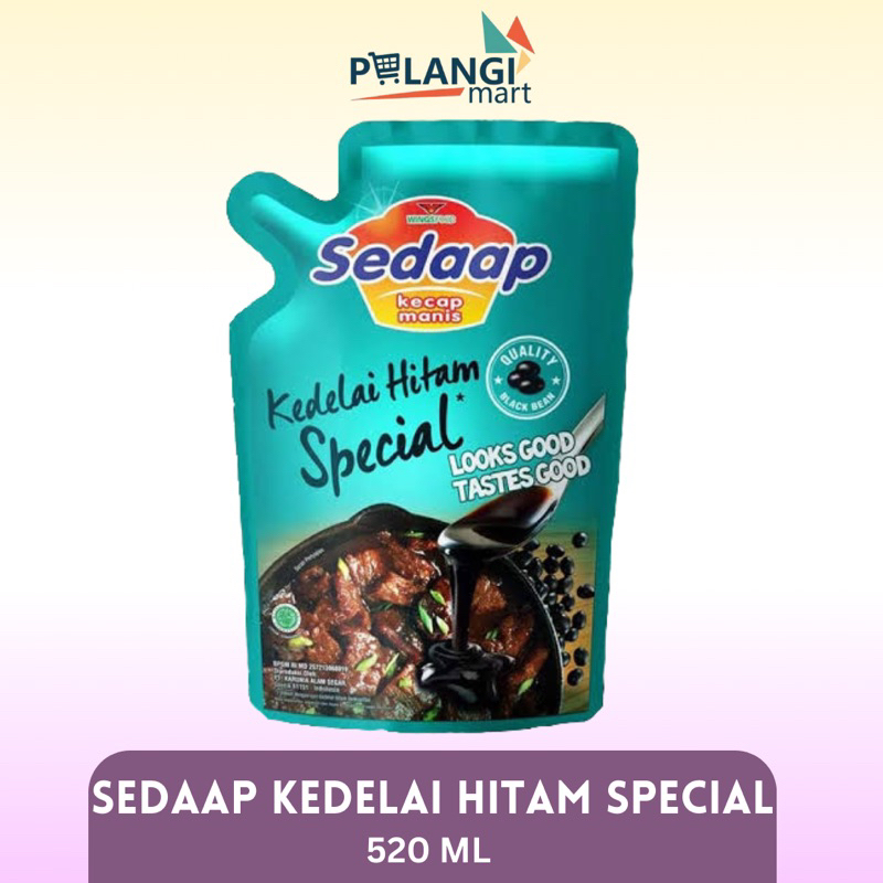 

SEDAAP KEDELAI HITAM SPECIAL 520ML POUCH KECAP MANIS