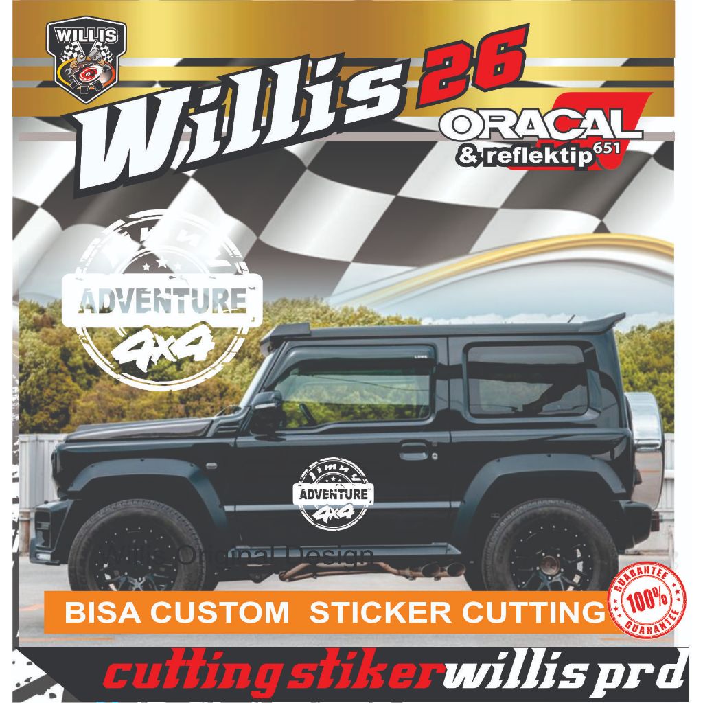 promo Sticker Decal Star Suzuki Jimny Adventure