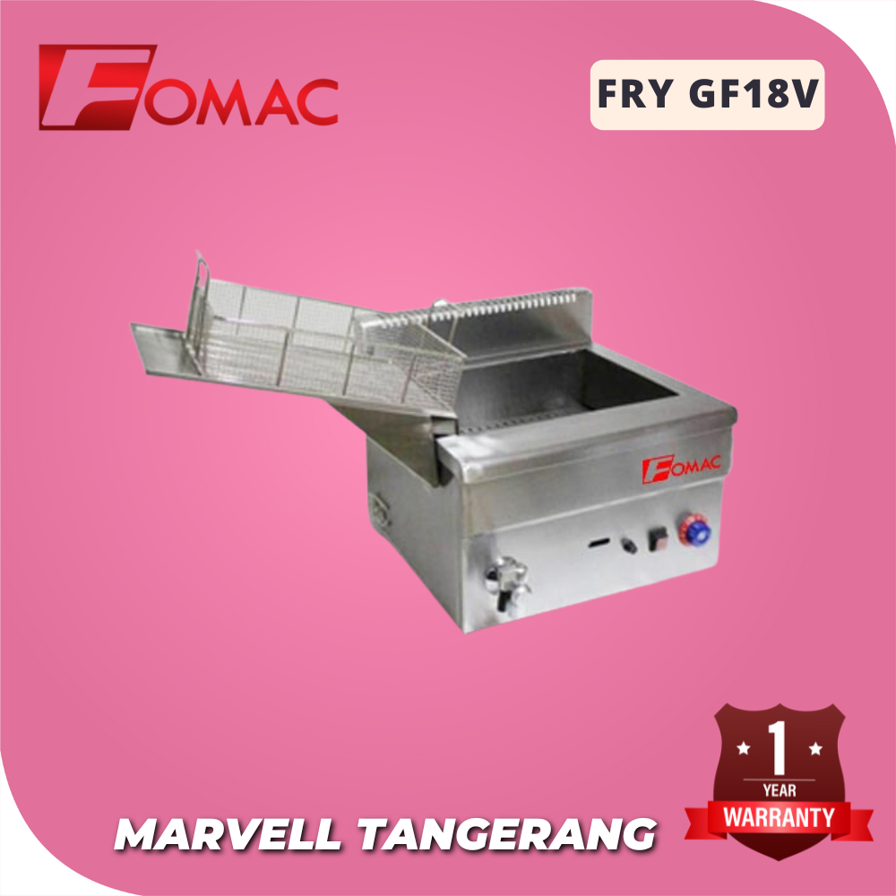 Deep Fryer Gas FOMAC FRY GF18V / Deep Fryer Penggorengan Gas 18 Liter