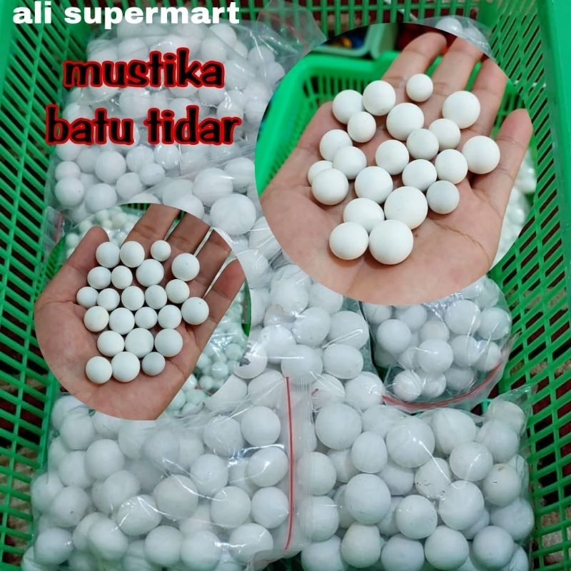 Batu akik Batu tidar putih bulat, tersedia ecer juga borongan