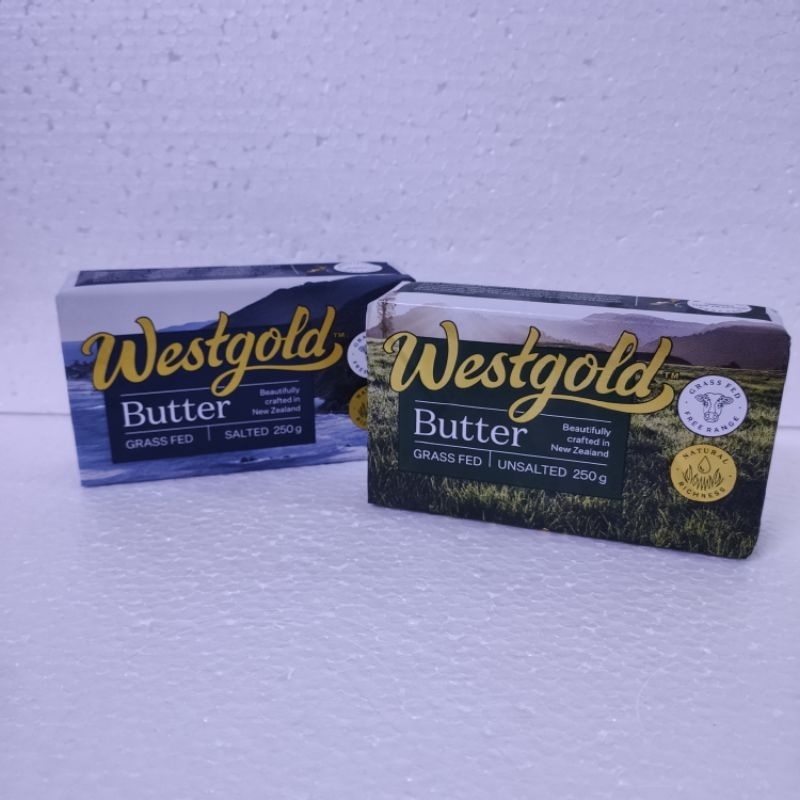 

Westgold New Zealand Grass -Fed SALTED / UNSALTED Butter 250gr