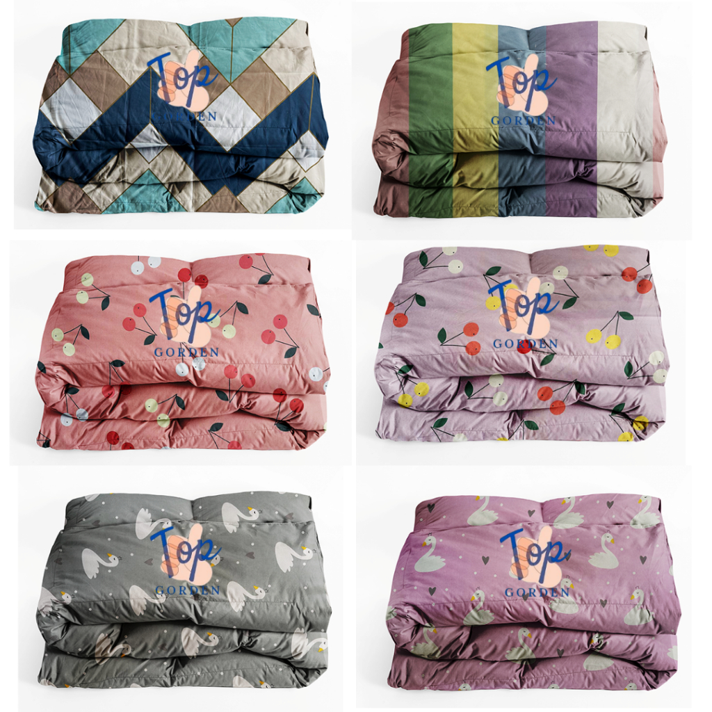SELIMUT - BEDCOVER SAJA TANPA SPREI UKURAN BESAR DAN KECIL (Tanpa Tas)