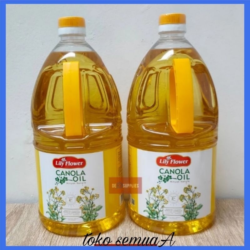 

Minyak Kanola Canola Oil 2 L - Lily Flower exp 2026- Golden Bridge