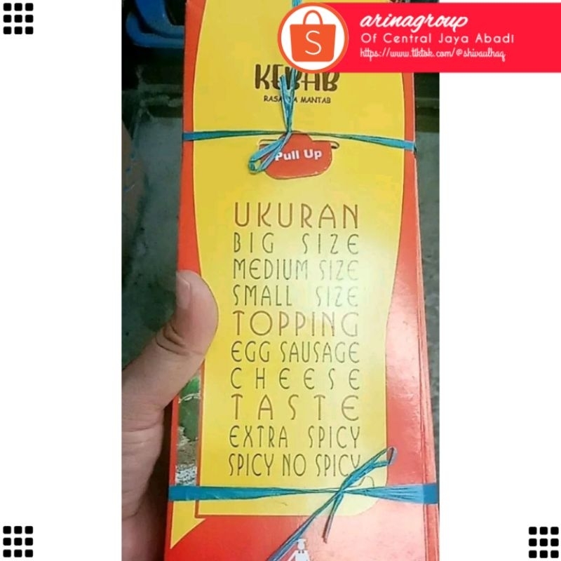 

50 LEMBAR KERTAS KEBAB TARIKAN BAHAN IVORI PUTIH UKURAN 24 × 9,2 CM HIGH QUALITY TEBAL PRODUK TERBARU | KOTAK KEBAB IVORI PUTIH KEKINIAN | DUS KEBAB VIRAL TIKTOK | KEMASAN KEBAB | BOX KEBAB 50 PCS MURAH | CENTRAL JAYA ABADI | ARINA SHIVA GROUP 6304