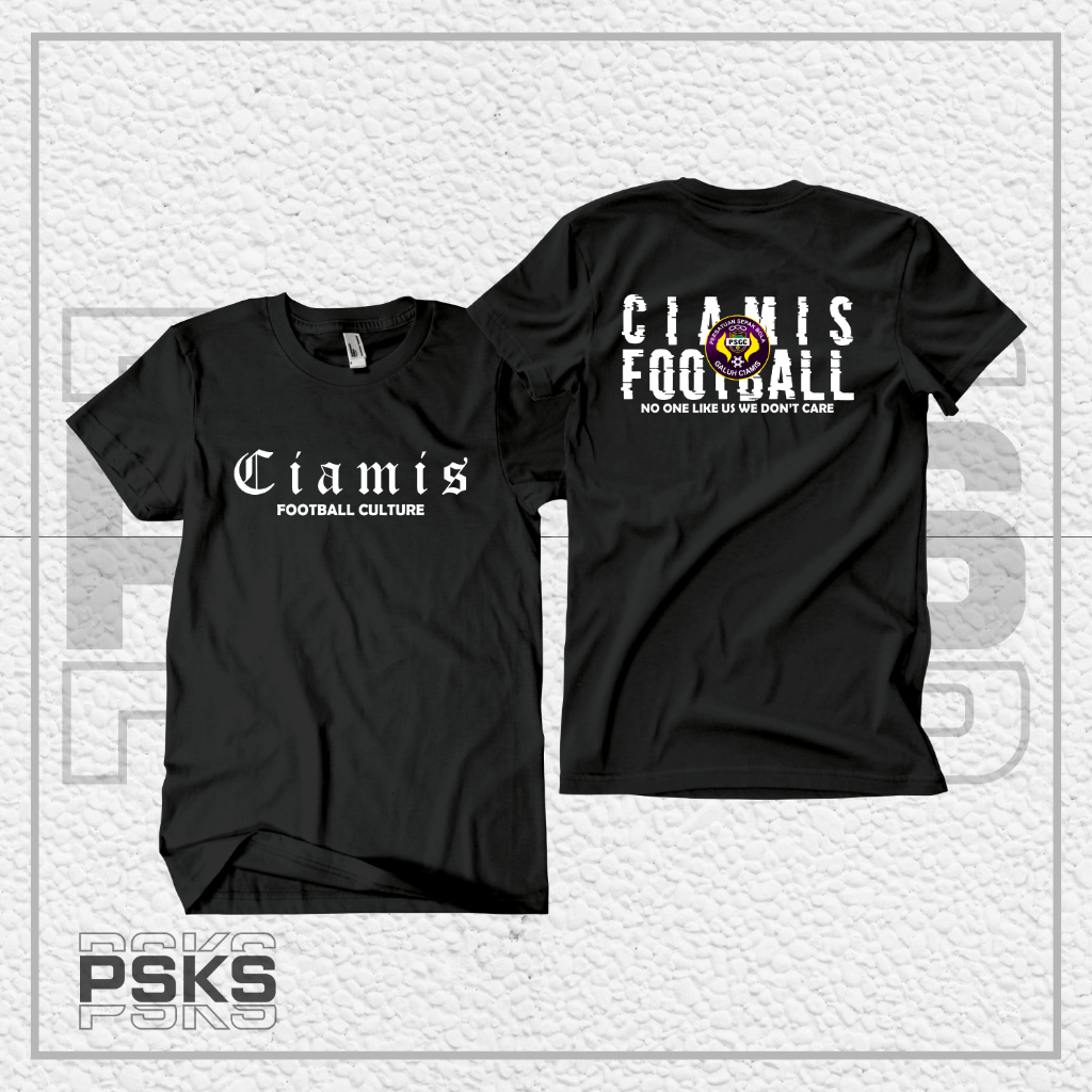 Kaos CIAMIS Football // T-shirt Baju Suporter PSGC// Katun 24S