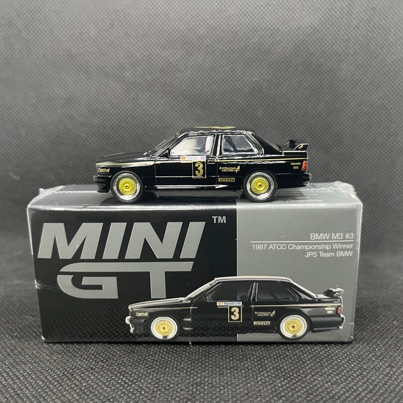 Mini GT 608 BMW M3 #3 1987 ATCC Championship Winner JPS Team BMW Minigt