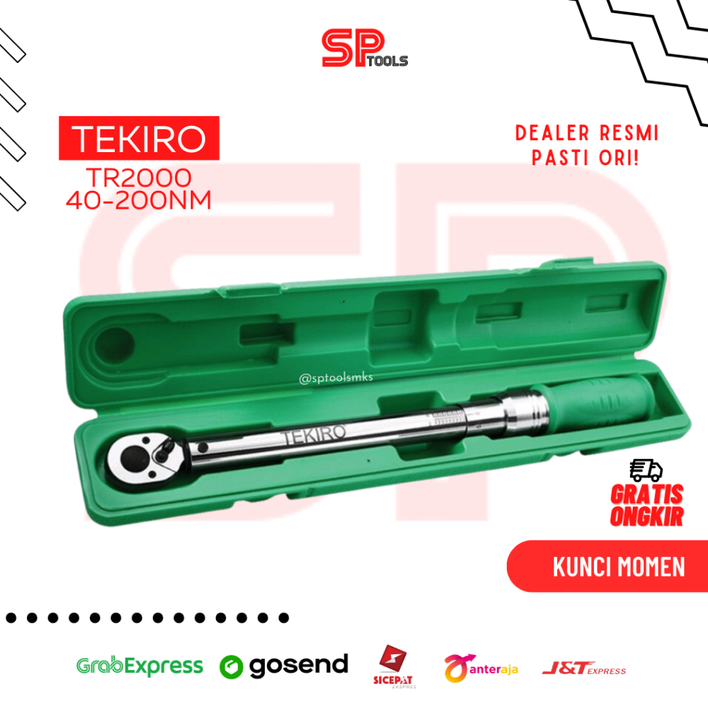KUNCI TORSI / KUNCI MOMENT RACHET RATCHET 1/2" TR2000 40-200NM TEKIRO