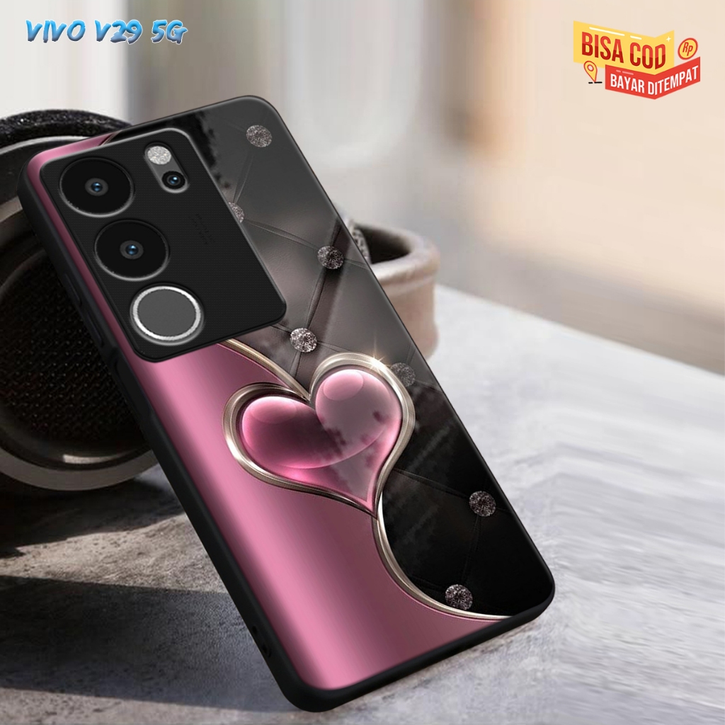 (CC290)CASING GLASS VIVO V29 5G CASING GLOSSY V29 5G CASE KACA VIVO V29 5G SOFTCASE VIVO V29 5G