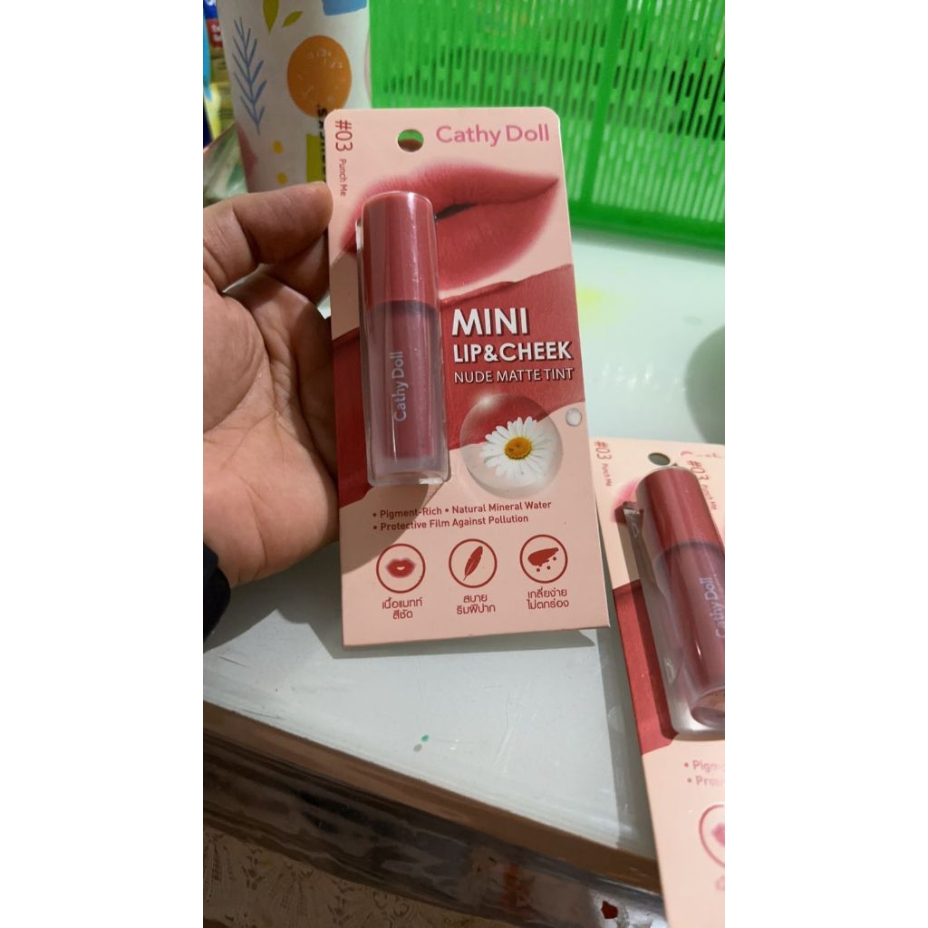 Ready stok Cathy Doll Mini Lip and Cheek Nude Matte Tint Win Metawin Tine 2gether The Series Bright 