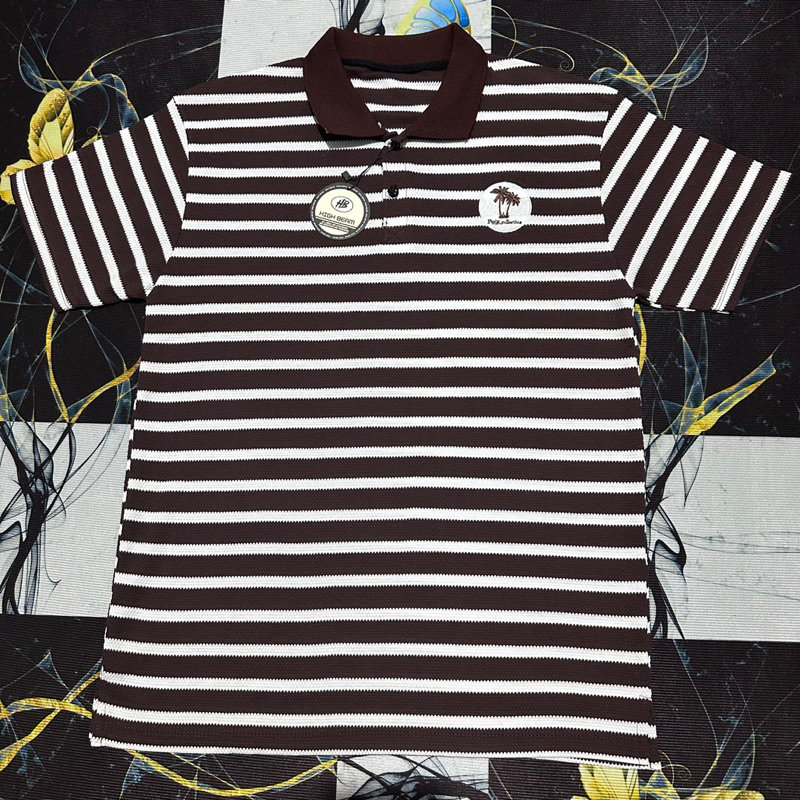 Kaos kerah pria dewasa/kaos polo/kerah salur/polo shirt/kaos kerah motif